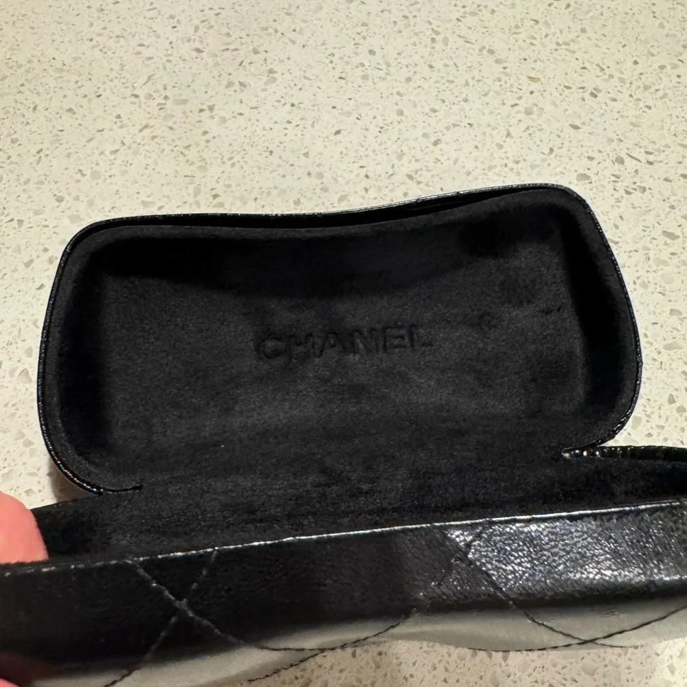 Chanel Quilted Leather Sunglasses Case Like new
